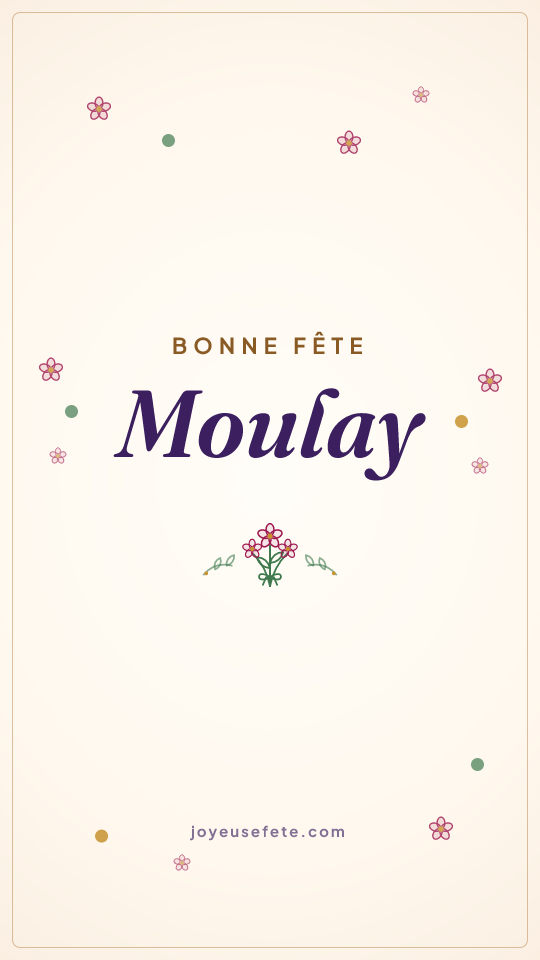 Image « Bonne fête Moulay » au format story