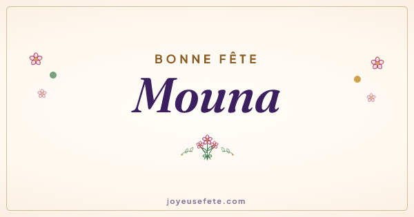 Image « Bonne fête Mouna » au format large