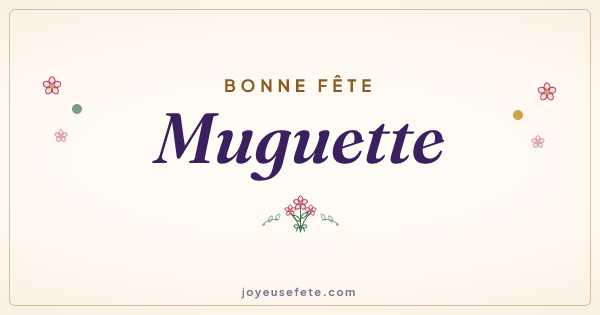 Image « Bonne fête Muguette » au format large