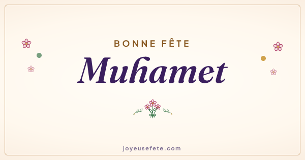 Image « Bonne fête Muhamet » au format large