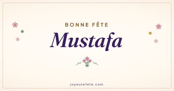 Image « Bonne fête Mustafa » au format large