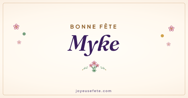 Image « Bonne fête Myke » au format large