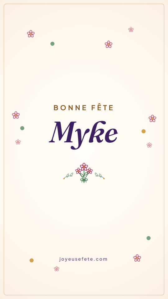 Image « Bonne fête Myke » au format story