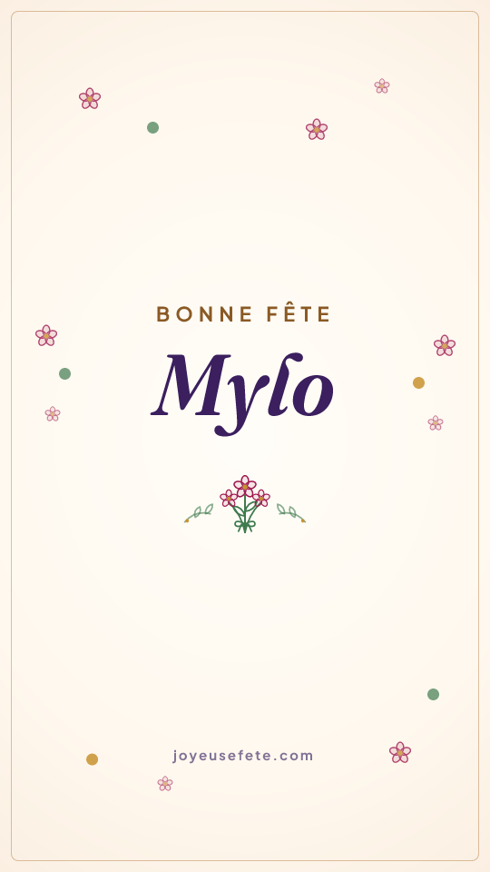 Image « Bonne fête Mylo » au format story