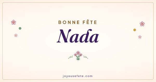 Image « Bonne fête Nada » au format large