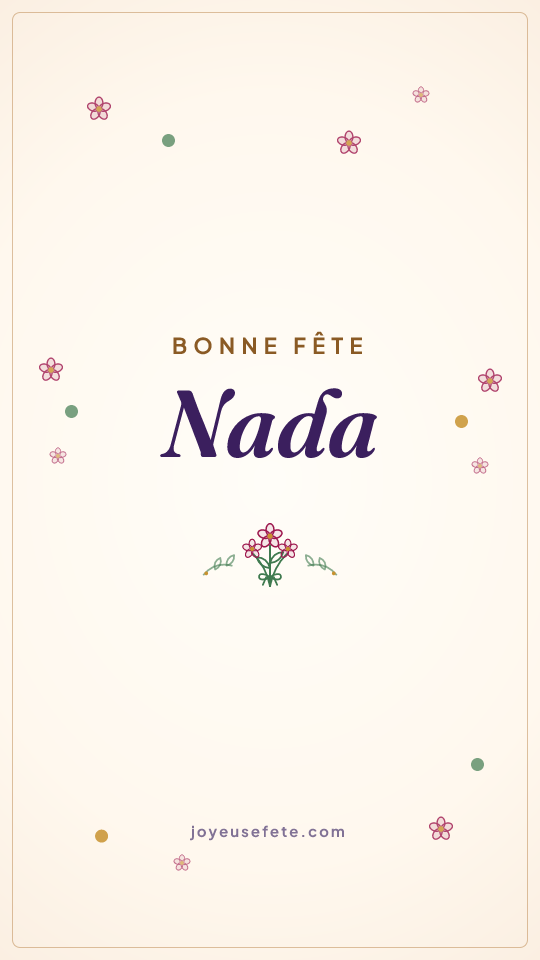 Image « Bonne fête Nada » au format story