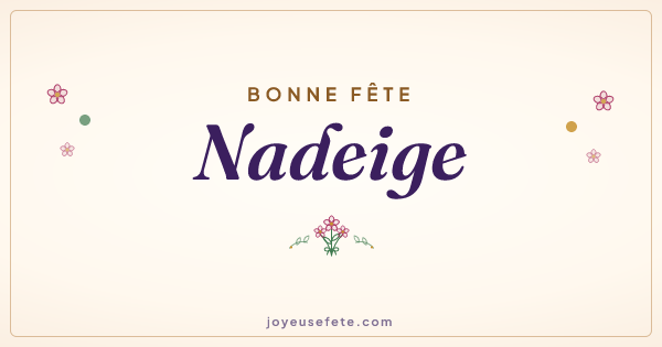 Image « Bonne fête Nadeige » au format large