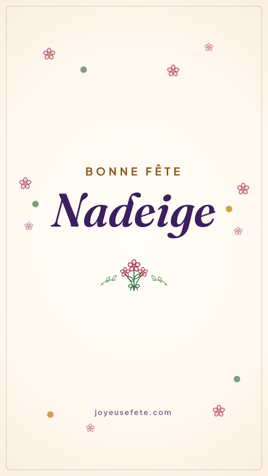 Image « Bonne fête Nadeige » au format story
