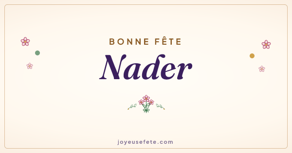 Image « Bonne fête Nader » au format large
