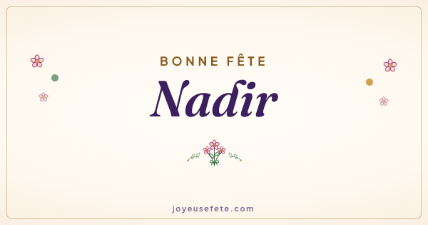 Image « Bonne fête Nadir » au format large