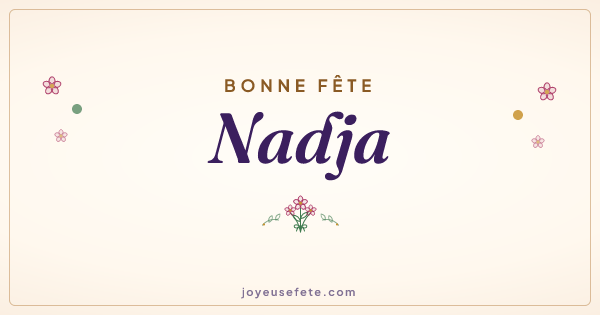 Image « Bonne fête Nadja » au format large