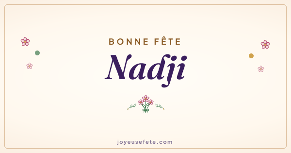 Image « Bonne fête Nadji » au format large