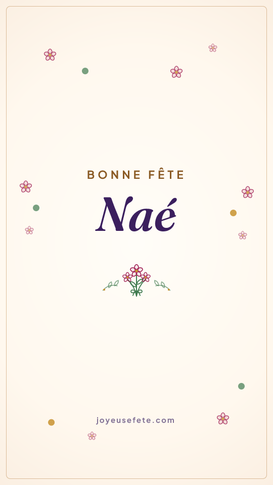 Image « Bonne fête Naé » au format story