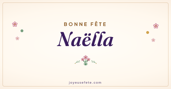 Image « Bonne fête Naëlla » au format large