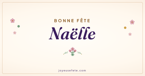 Image « Bonne fête Naëlle » au format large