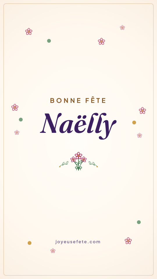 Image « Bonne fête Naëlly » au format story