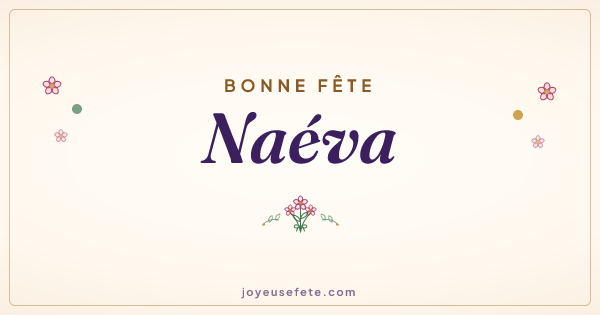 Image « Bonne fête Naéva » au format large