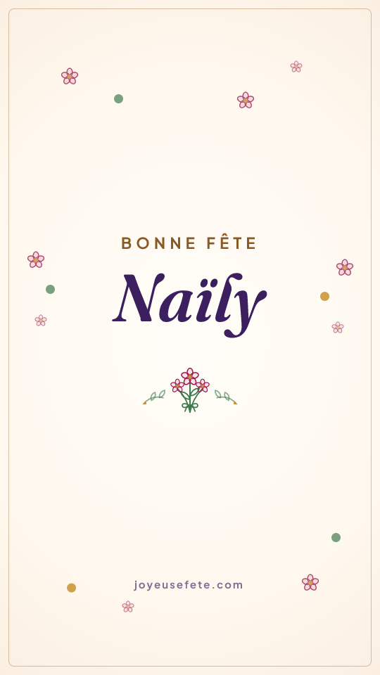 Image « Bonne fête Naïly » au format story