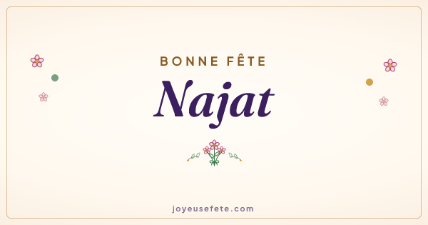 Image « Bonne fête Najat » au format large