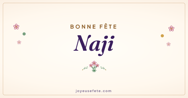 Image « Bonne fête Naji » au format large