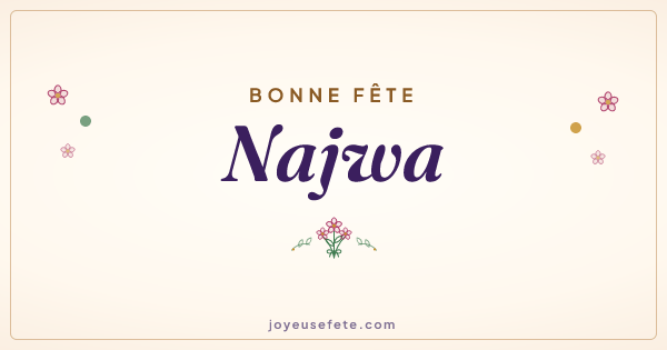 Image « Bonne fête Najwa » au format large
