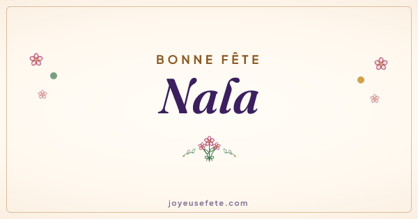 Image « Bonne fête Nala » au format large