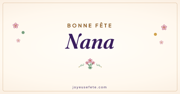 Image « Bonne fête Nana » au format large