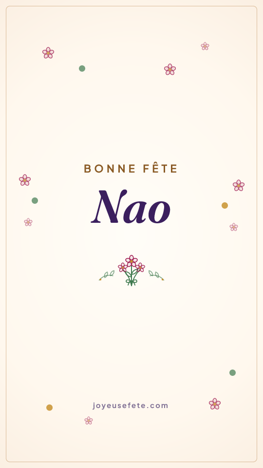 Image « Bonne fête Nao » au format story