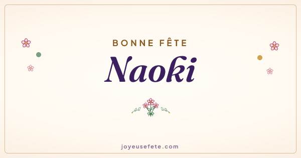 Image « Bonne fête Naoki » au format large