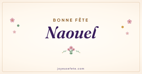 Image « Bonne fête Naouel » au format large