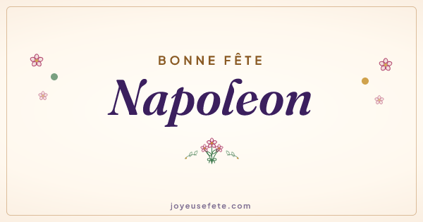 Image « Bonne fête Napoleon » au format large