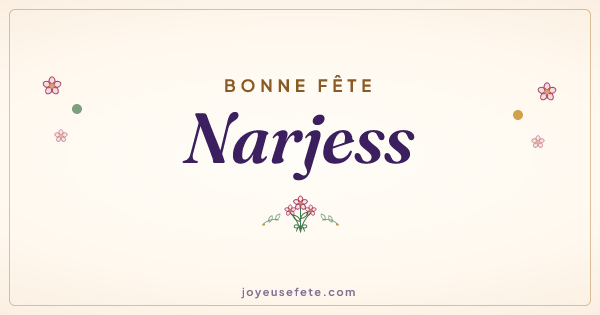 Image « Bonne fête Narjess » au format large