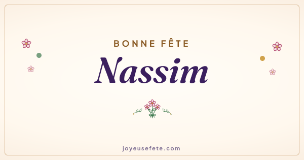 Image « Bonne fête Nassim » au format large
