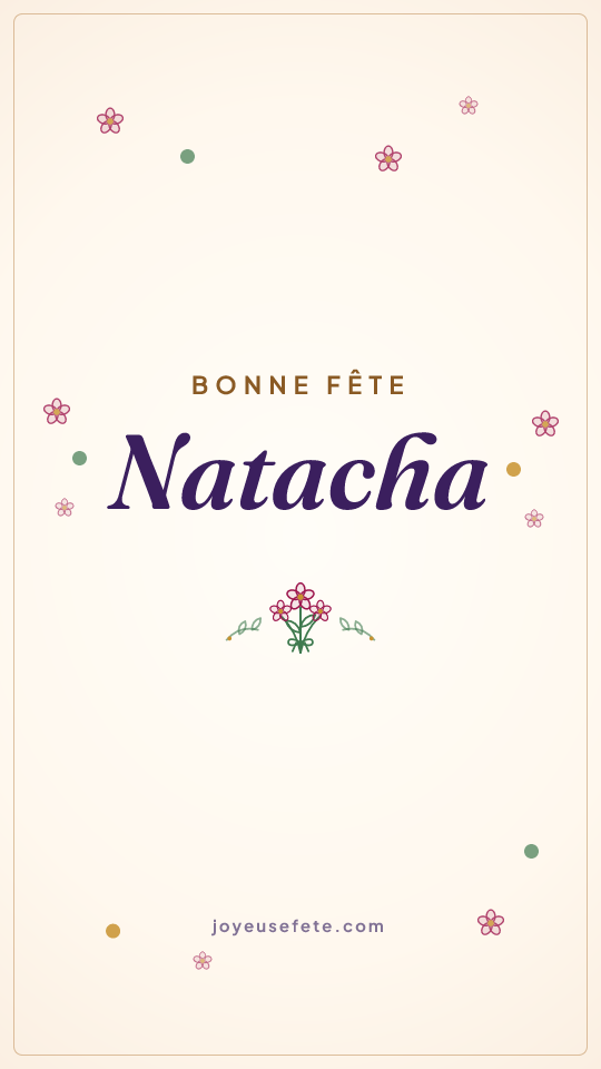 Image « Bonne fête Natacha » au format story