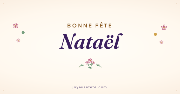 Image « Bonne fête Nataël » au format large