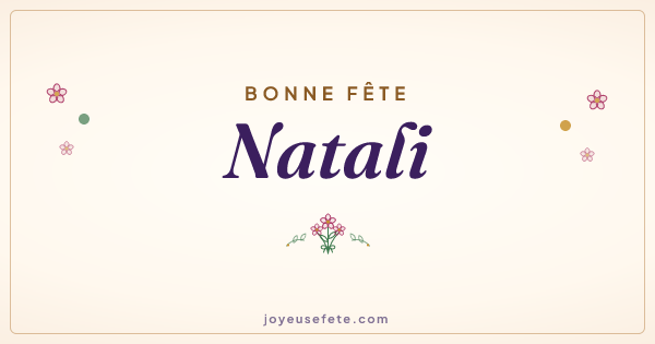Image « Bonne fête Natali » au format large