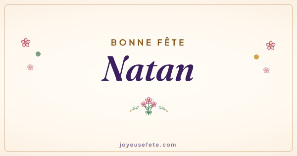 Image « Bonne fête Natan » au format large