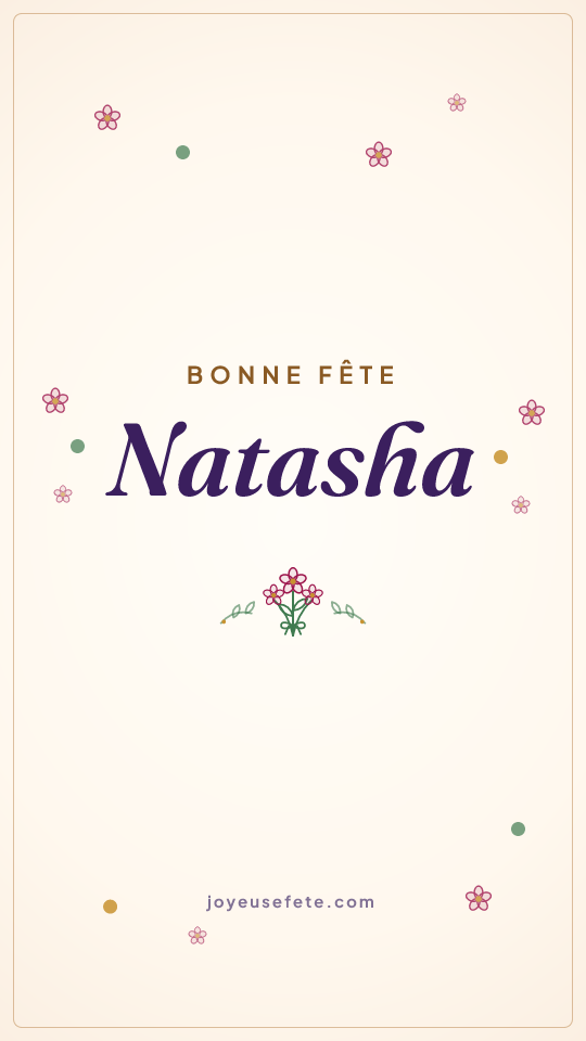 Image « Bonne fête Natasha » au format story