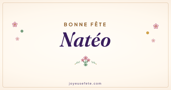 Image « Bonne fête Natéo » au format large