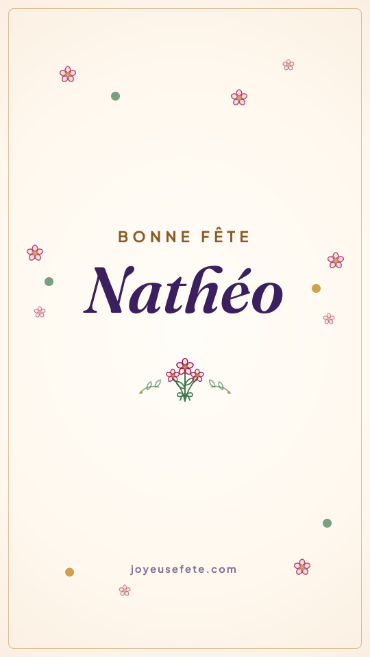 Image « Bonne fête Nathéo » au format story