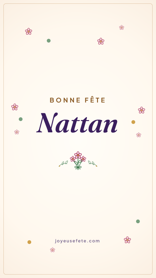 Image « Bonne fête Nattan » au format story