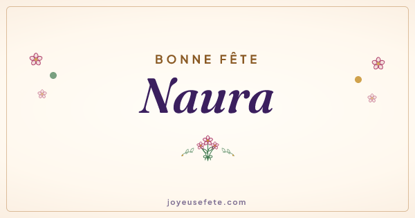 Image « Bonne fête Naura » au format large