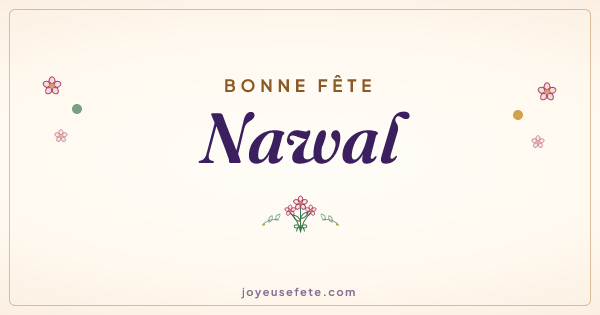 Image « Bonne fête Nawal » au format large