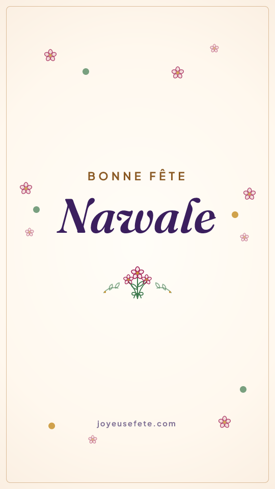 Image « Bonne fête Nawale » au format story