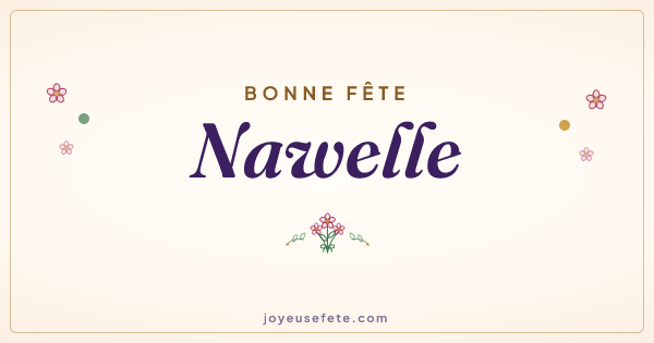 Image « Bonne fête Nawelle » au format large