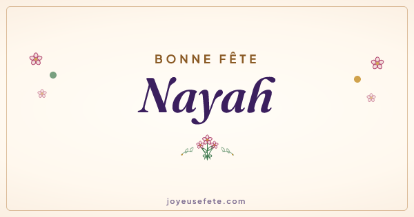 Image « Bonne fête Nayah » au format large