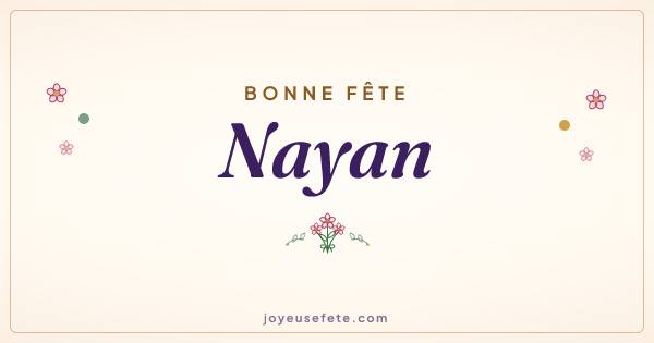 Image « Bonne fête Nayan » au format large
