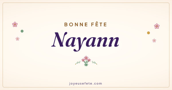 Image « Bonne fête Nayann » au format large