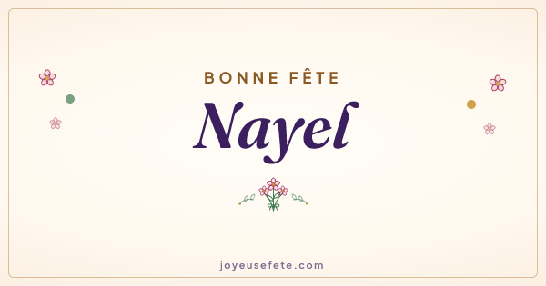 Image « Bonne fête Nayel » au format large