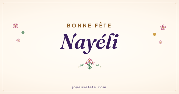 Image « Bonne fête Nayéli » au format large